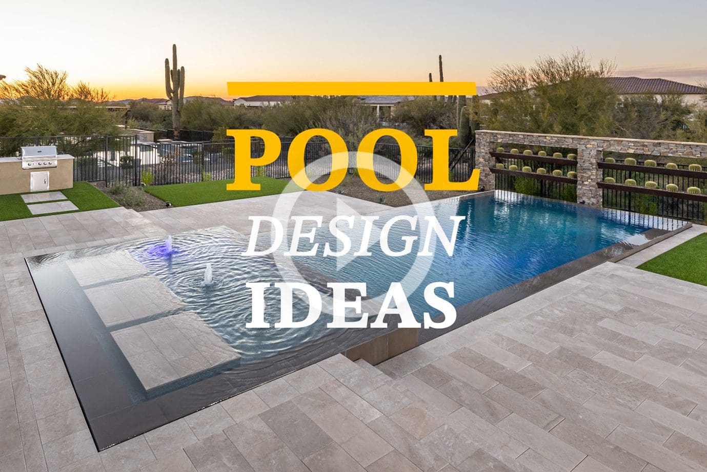 Pool Design Ideas: Modern Geometric Art In Cave Creek